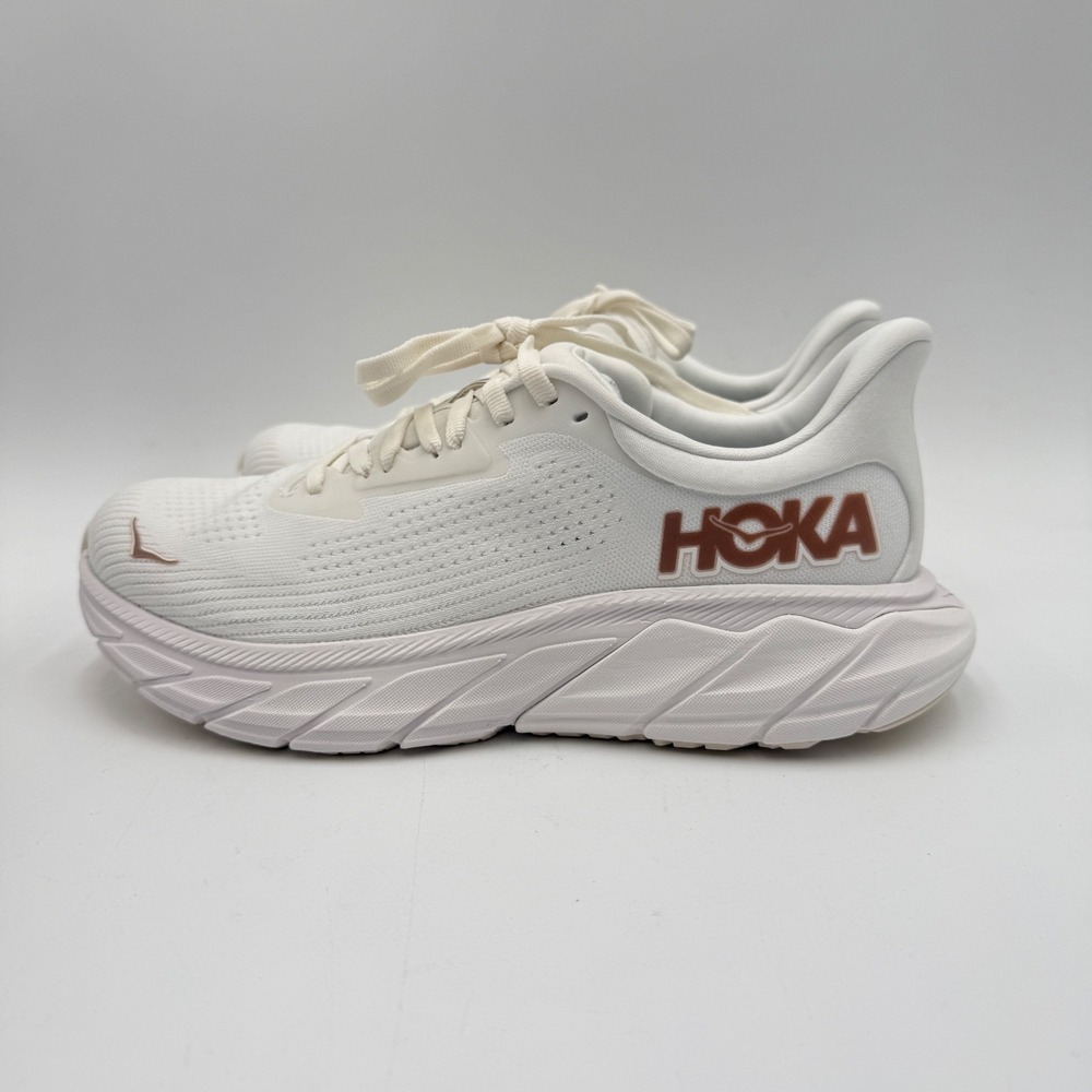 Hoka One One Arahi 7 Women Running Shoes Size 8.5 B White Rose Gold 1147851 /BSG - Picture 3 of 7